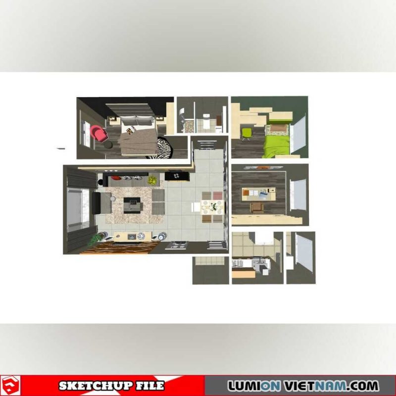 APARTMENT [SKETCHUP MODEL]