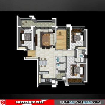 APARTMENT [SKETCHUP MODEL]