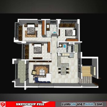 APARTMENT [SKETCHUP MODEL]
