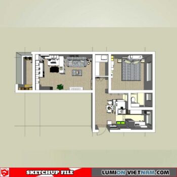 APARTMENT [SKETCHUP MODEL]