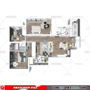 APARTMENT [SKETCHUP MODEL]