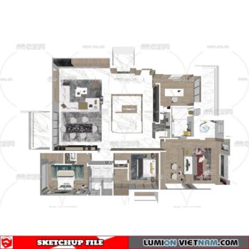 APARTMENT [SKETCHUP MODEL]