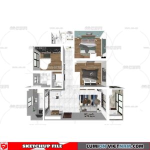 APARTMENT [SKETCHUP MODEL]
