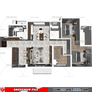 APARTMENT [SKETCHUP MODEL]