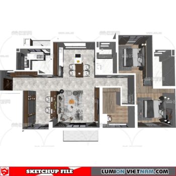 APARTMENT [SKETCHUP MODEL]