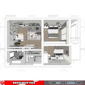 APARTMENT [SKETCHUP MODEL]