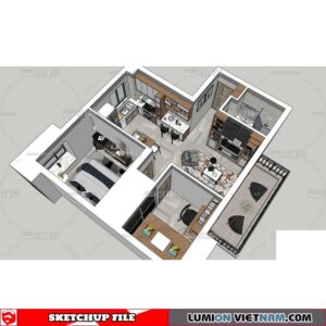 APARTMENT [SKETCHUP MODEL]