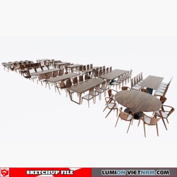 TABLE AND CHAIRS [SKETCHUP MODEL]