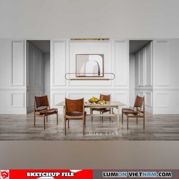 DINING TABLE [SKETCHUP MODEL]