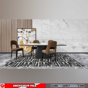 DINING TABLE [SKETCHUP MODEL]