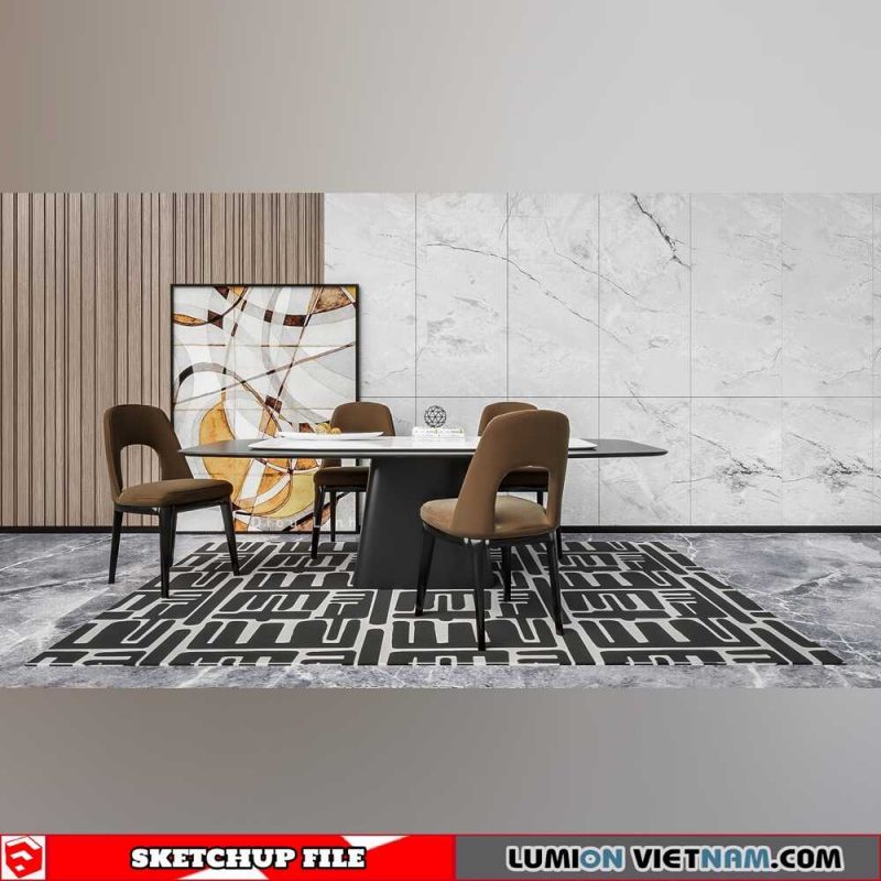 DINING TABLE [SKETCHUP MODEL]