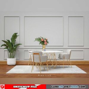 DINING TABLE [SKETCHUP MODEL]