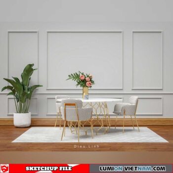 DINING TABLE [SKETCHUP MODEL]