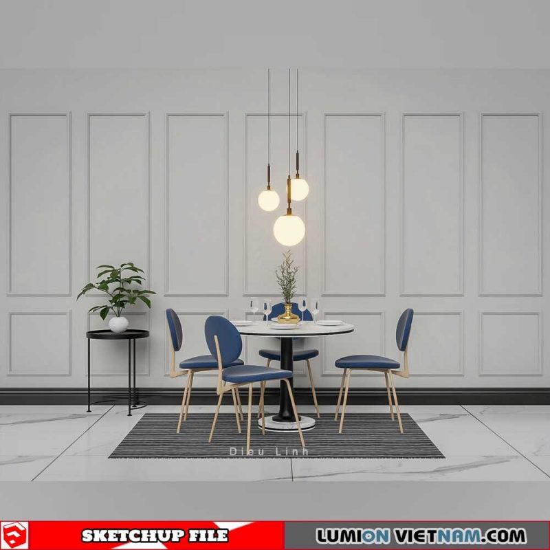 DINING TABLE [SKETCHUP MODEL]