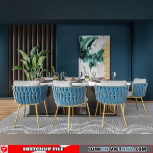 DINING TABLE [SKETCHUP MODEL]