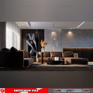Livingroom - Sketchup Interior Scene By Nguyen Dinh Quoc