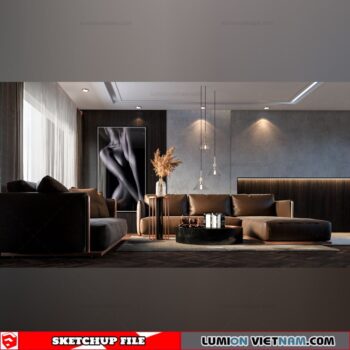 Livingroom - Sketchup Interior Scene By Nguyen Dinh Quoc