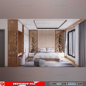 Bedroom - Sketchup Interior Scene By Tran Phu Loc