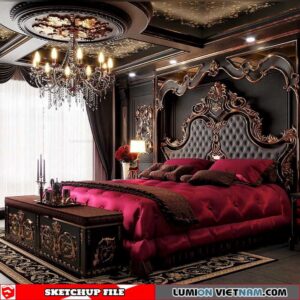 Bedroom - Sketchup Interior Scene By Chau Hung