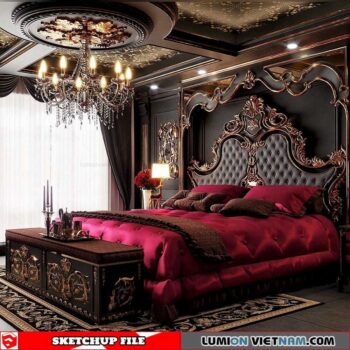 Bedroom - Sketchup Interior Scene By Chau Hung