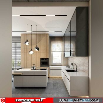 Dining room - Sketchup Interior Scene By Nguyen Dinh Nam