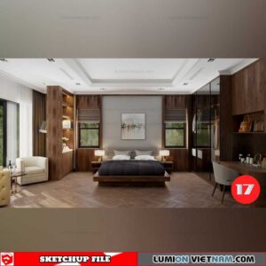 Bedroom - Sketchup Interior Scene By Dao Van Yen