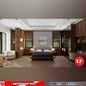 Bedroom - Sketchup Interior Scene By Dao Van Yen