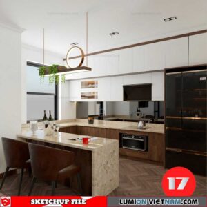 Dining room - Sketchup Interior Scene By Dao Van Yen