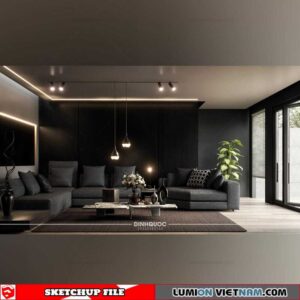 Livingroom - Sketchup Interior Scene By Nguyen Dinh Quoc
