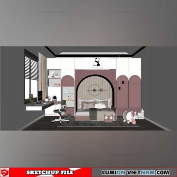 Children room - Sketchup Interior Scene By Khanh Tran