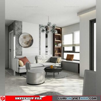 Apartment - Sketchup Interior Scene By Quoc Vi Phan Phan
