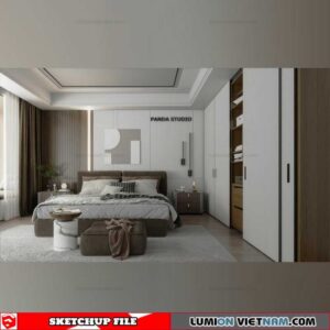 Bedroom - Sketchup Interior Scene By Nghia House