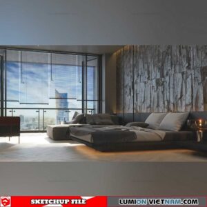 Apartment - Sketchup Interior Scene By Nguyen Duong