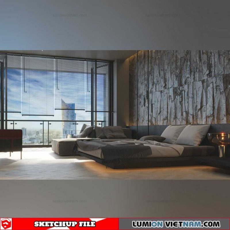 Apartment - Sketchup Interior Scene By Nguyen Duong