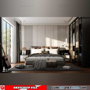 Bedroom - Sketchup Interior Scene By Thoai Tran