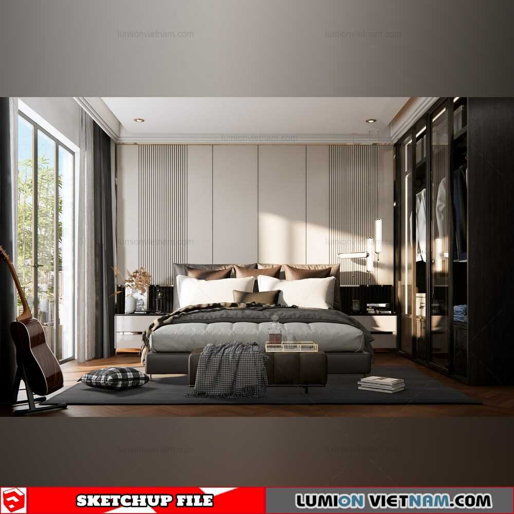 4309-Interior-Bedroom-Scene-Sketchup-Model-By-Thoai-Tran
