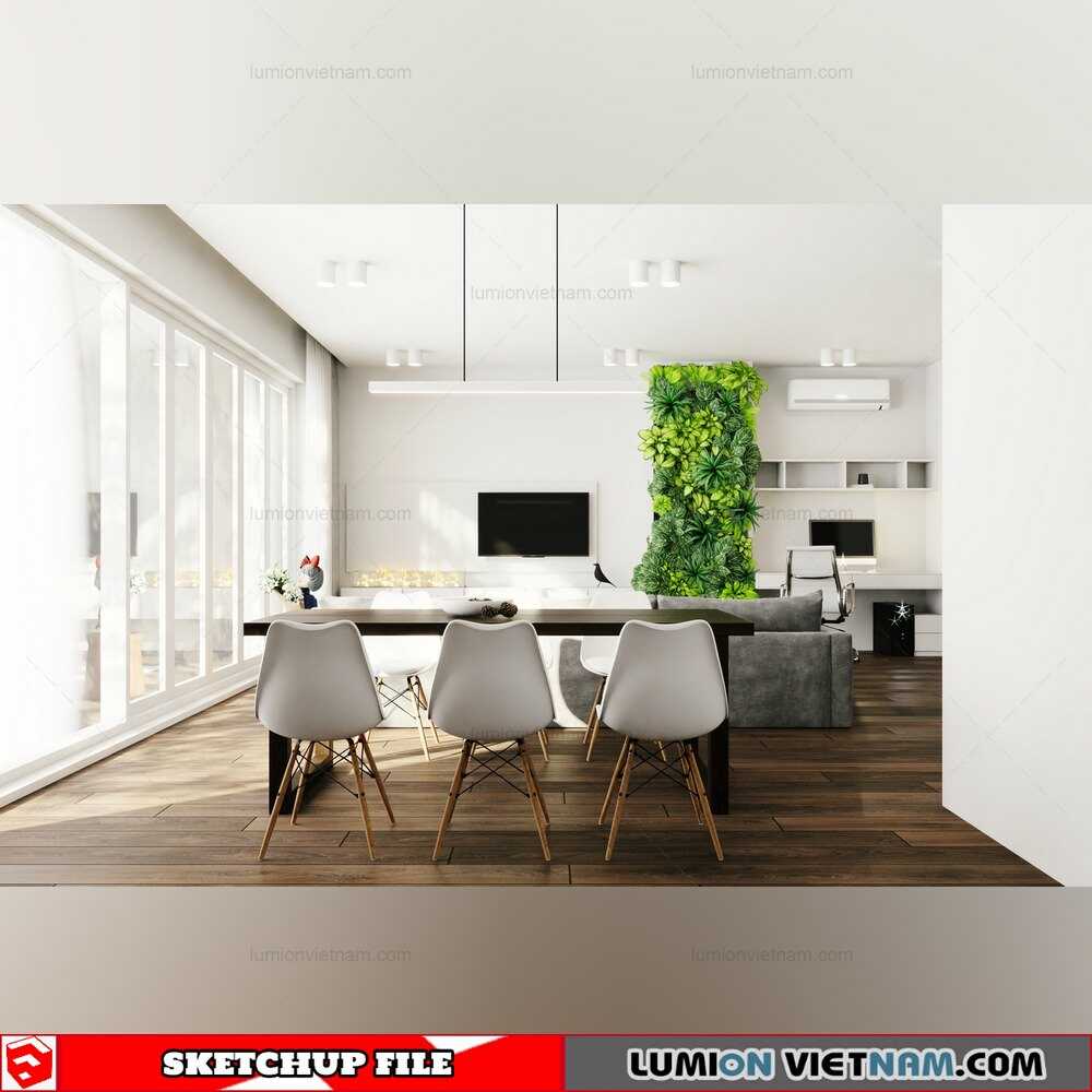 4311-Interior-Apartment-Scene-Sketchup-Model-By-Quoc-Vi-Phan-Phan-1