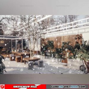 Coffee - Sketchup Interior Scene By Nguyen Li