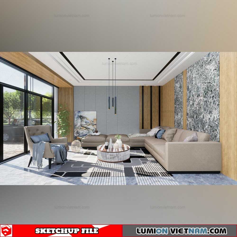 4353-Interior-Livingroom-Scene-Sketchup-Model-By-Ho-Minh