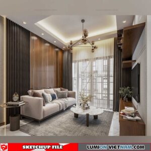 Apartment - Sketchup Interior Scene By DieuLinh