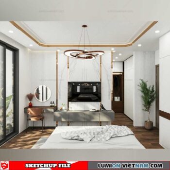 Bedroom - Sketchup Interior Scene By Quoc Vi Phan Phan