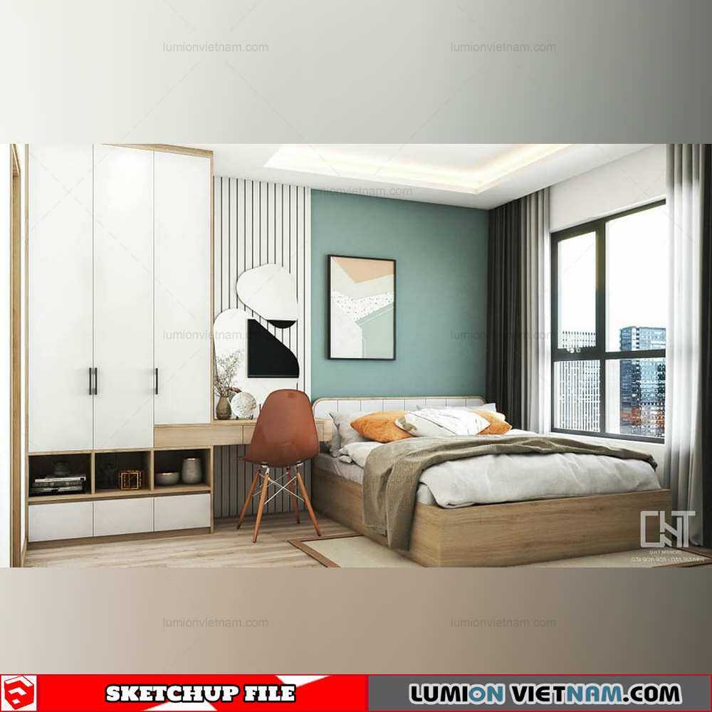 4372-Interior-Bedroom-Scene-Sketchup-Model-By-Quan-Nguyen-1