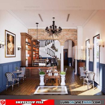 Coffee - Sketchup Interior Scene By Nghiem Viet Thai