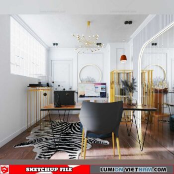 Office - Sketchup Interior Scene By Phan Tuan