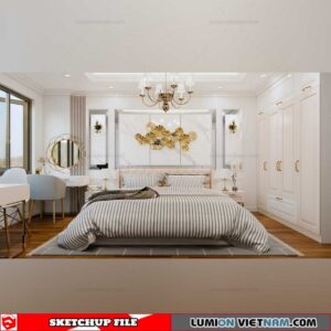 Bedroom - Sketchup Interior Scene By Dinh Tu Vu