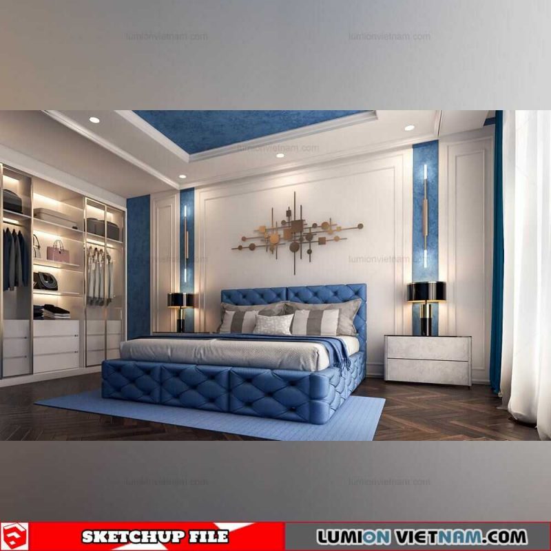 Bedroom - Sketchup Interior Scene By Nguyen Dinh Quoc