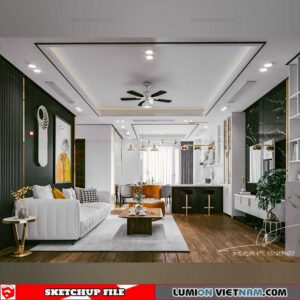 Apartment - Sketchup Interior Scene By Do Duc Minh