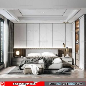Bedroom - Sketchup Interior Scene By Trong Thanh