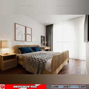 Bedroom - Sketchup Interior Scene By Khiem Pham