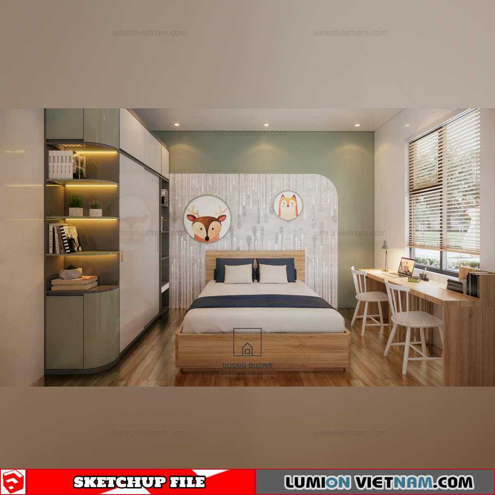 4454-Interior-Childrenroom-Scene-Sketchup-Model-By-Duong-Duong-1